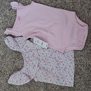 Carters Child of Mine 6-9 Month Pink Set